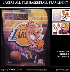 LAKERS ALL TIME BASKETBALL STAR MINIKIT