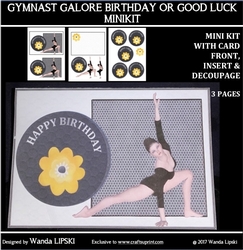 GYMNASTICS GALORE CARD FRONT MINIKIT