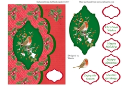 CHRISTMAS ROBIN CARD FRONT