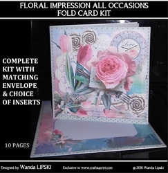 FLORAL IMPRESSIONS ALL OCCASIONS FOLD CARD PYRAMID KIT