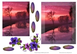 PETUNIA SUNSET ALL OCCASIONS SHADOW TOPPER