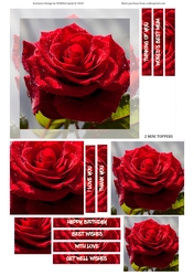 RED ROSE SHADOW ALL OCCASIONS TOPPER