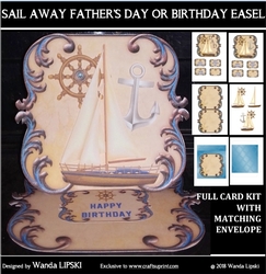 SAIL AWAY FATHERS DAY OR BIRTHDAY EASEL KIT