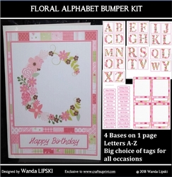 ALPHABET ROSE MONOGRAM ALL OCCASIONS BUMPER KIT