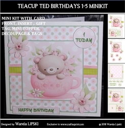 TEACUP TED BIRTHDAY 1-5 MINIKIT
