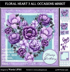 FLORAL HEART 3 ALL OCCASIONS MINIKIT