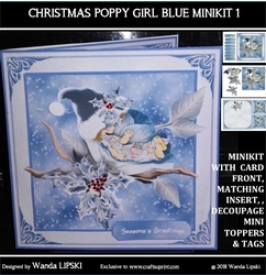 CHRISTMAS POPPY GIRLS BLUE MINIKIT 1