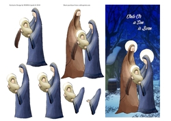 HOLY FAMILY TOPPER UNTO US A SON IS BORN