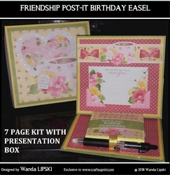 FRIENDSHIP POST IT BIRTHDAY EASEL