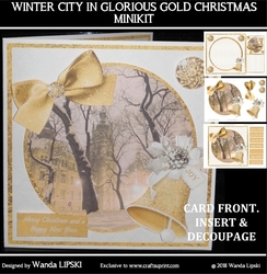 WINTER CITY IN GLORIOUS GOLD CHRISTMAS MINIKIT