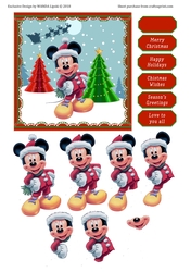 MICKEY MOUSE CHRISTMAS TOPPER