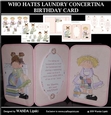 WHO HATES LAUNDRY CONCERTINA BIRTHDAY KIT