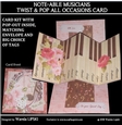 NOTEABLE MUSICIANS FLORAL TWIST & POP CARD KIT