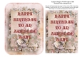 ADD ON FOR XXL 40-100 CONCERTINA BIRTHDAY CARD - AWESOME AUNT