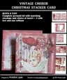 VINTAGE CHERUB CHRISTMAS STACKER CARD KIT