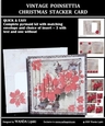 VINTAGE POINSETTIA CHRISTMAS STACKER CARD KIT