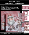 VINTAGE SANTA CHRISTMAS STACKER CARD KIT
