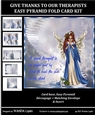 GIVE THANKS TO OUR THERAPISTS EASY PYRAMID FOLD CARD