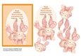 THINK POSITIVE GOOFY GRIN RABBIT CARD FRONT