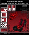 DELUXE FLORAL BACK & ROSE RED SHOES ALL OCCASIONS KIT