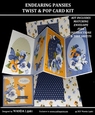 ENDEARING PANSIES TWIST & POP CARD
