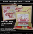 2024 HOOTIE HOLIDAYS POST-IT EASEL CALENDAR
