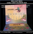 2024 BRILLIANT BIRD CALENDAR EASEL CARD KIT