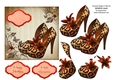 DELUXE JAGUAR PRINT SHOES FLORAL CARD FRONT