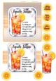 COCKTAIL COASTER BIRTHDAY CARD FRONT 17 TEQUILA SUNRISE