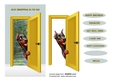 JUST DROPPING IN TO SAY PEEKING POOCHES - DOBERMAN