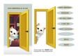 JUST DROPPING IN PEEKING MOGGIES - TURKISH VAN