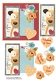 PAWSITIVE DOGS 2 FRIENDSHIP, SUPPORT OR BIRTHDAY TOPPER
