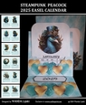 STEAMPUNK PEACCOCK 2025 EASEL CALENDAR