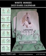 WHITE HORSES 2025 EASEL CALENDAR