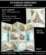 VICTORIANA 4-FOLD POP-OUT CHRISTMAS CARD KIT