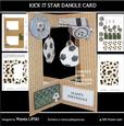 Kick It Football Star Dangle Card