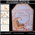CAT IN THE MOON BIRTHDAY/GET WELL/ RETIREMENT CARD FOR HER