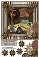 TWO BEAUTIES MALE 8x8 BIRTHDAY TOPPER
