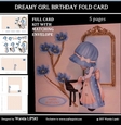 DREAMY GIRL BIRTHDAY FOLD CARD KIT