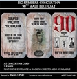 BIG NUMBERS CONCERTINA 90TH MALE BIRTHDAY