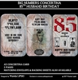 BIG NUMBERS CONCERTINA 85TH HUSBAND BIRTHDAY
