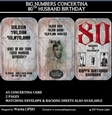 BIG NUMBERS CONCERTINA 80TH HUSBAND BIRTHDAY