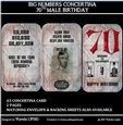BIG NUMBERS CONCERTINA 70TH MALE BIRTHDAY