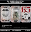 BIG NUMBERS CONCERTINA 65TH HUSBAND BIRTHDAY