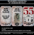 BIG NUMBERS CONCERTINA 55TH HUSBAND BIRTHDAY