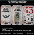BIG NUMBERS CONCERTINA 45TH HUSBAND BIRTHDAY