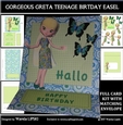 GORGEOUS GRETA BIRTHDAY EASEL CARD