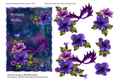 PARISIAN PETUNIAS 5 x 7 BIRTHDAY CARD FRONT
