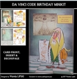 DA VINCI CODE BIRTHDAY MINIKIT