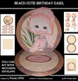 BEACH CUTIE BIRTHDAY EASEL CARD